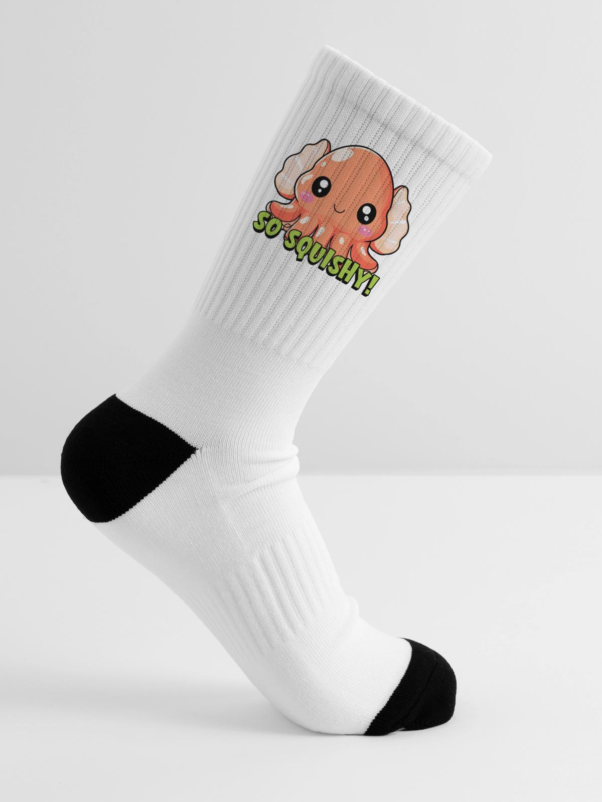 So Squishy Octopus Cheer - Tennis Socks - white - Right