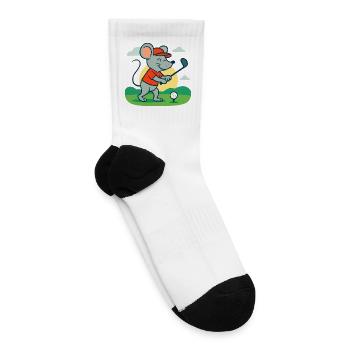 Mouse golf player - Tennis Socks - white - Right