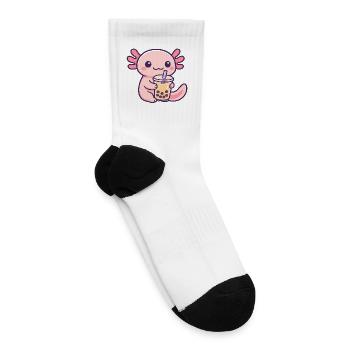 Bubble Tea Axolotl Charm - Tennis Socks - white - Right
