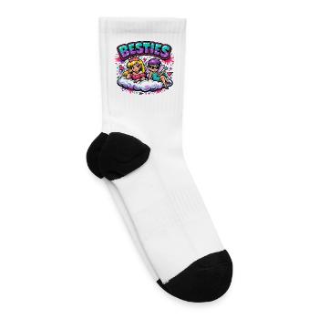 Besties Cloud Duo - Tennis Socks - white - Right