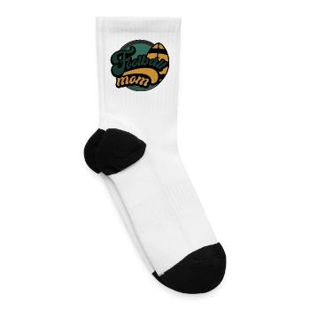 Football Mom Retro Touchdown - Tennis Socks - white - Right