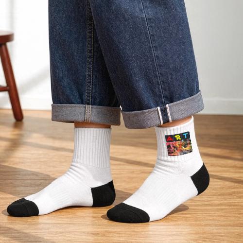 Chaotic Threads of Art - Tennis Socks