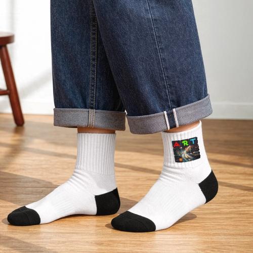 Swirls of Colorful Art - Tennis Socks