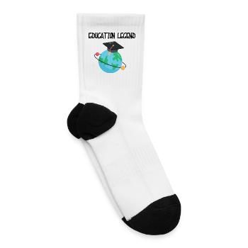 Education legend  - Tennis Socks - white - Right