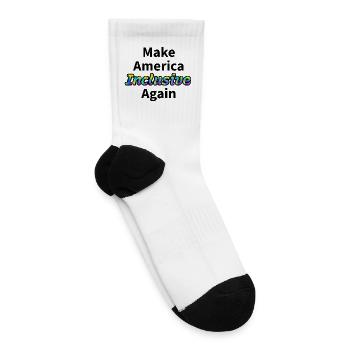 Make America Inclusive Again Anti Maga - Tennis Socks - white - Right