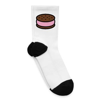 Ice Cream Sandwich Graphic - Tennis Socks - white - Right