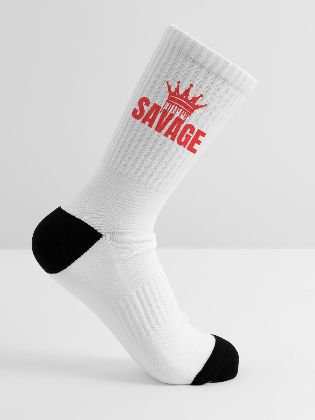 Savage - Tennis Socks - white - Right