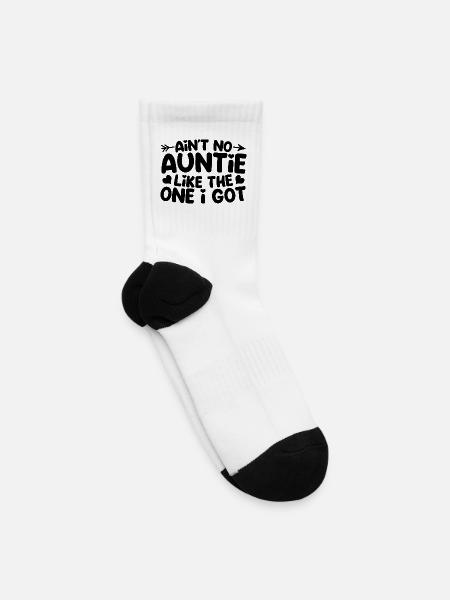 Ain't No Auntie Like The One I Got Funny Aunt - Tennis Socks - white