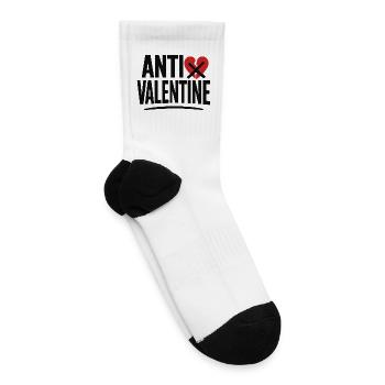 Anti Valentine Heartbreak - Tennis Socks - white - Right