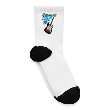 Neon Guitar Come For You - Tennis Socks - white - Right