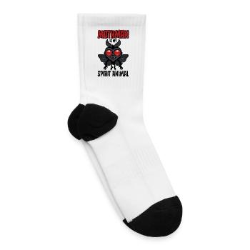 Mothman Is My Spirit Animal - Tennis Socks - white - Right