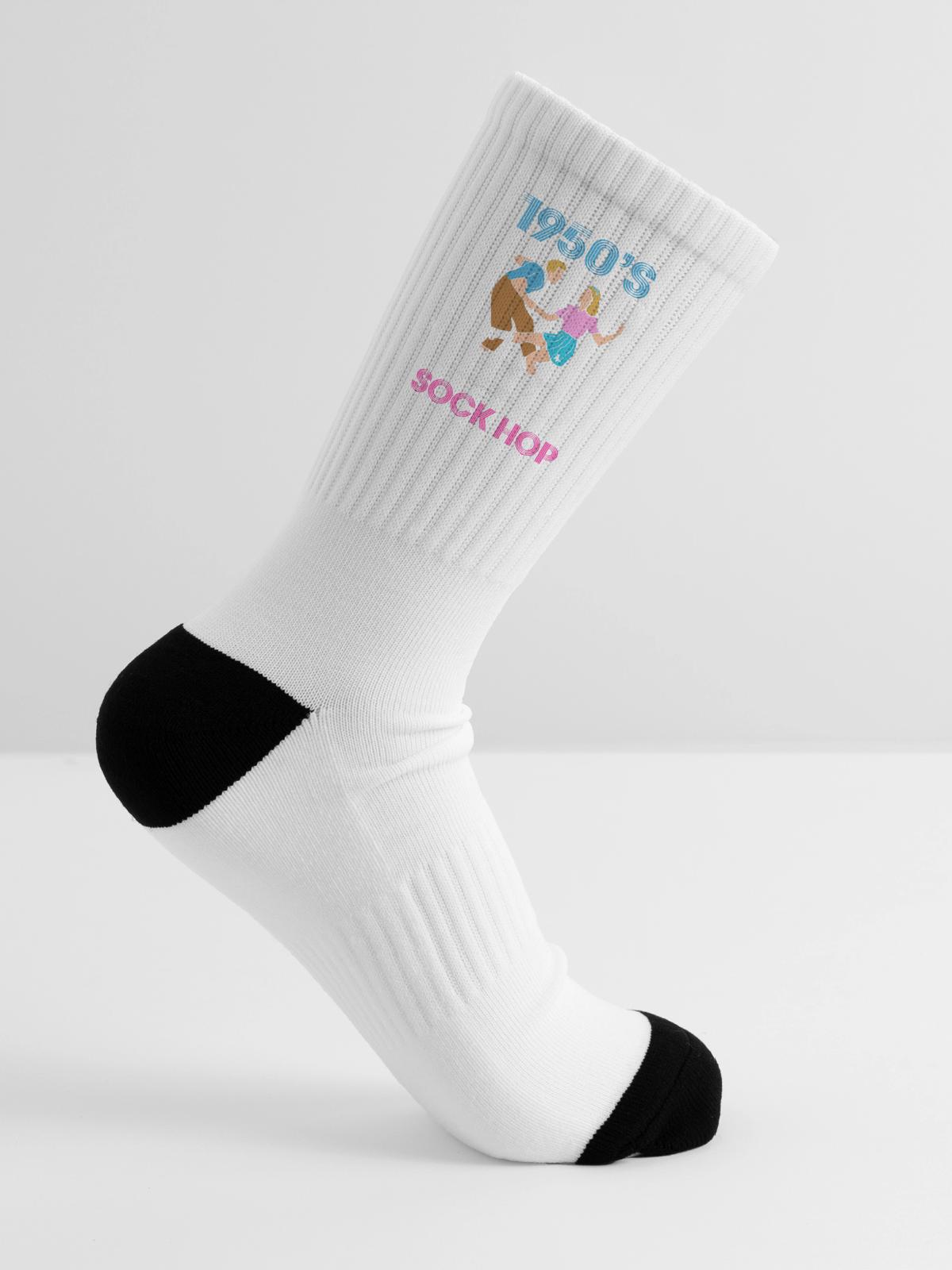 Sock Hop 1950s Dance Party - Tennis Socks - white - Right