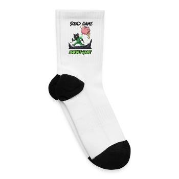 Neon Marble Chase - Tennis Socks - white - Right