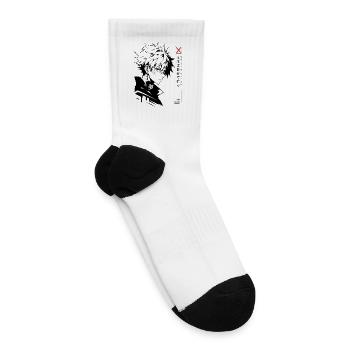 Self-Made Future Manga Portrait - Tennis Socks - white - Right