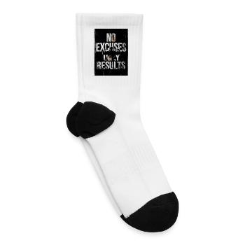 Thé Bleu printe of success  - Tennis Socks - white - Right