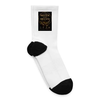Think Bigger. Earn Bigger. - Tennis Socks - white - Right
