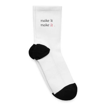 make it for motivation - Tennis Socks - white - Right