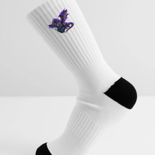 Neon Dragon and Battle Mage - Tennis Socks