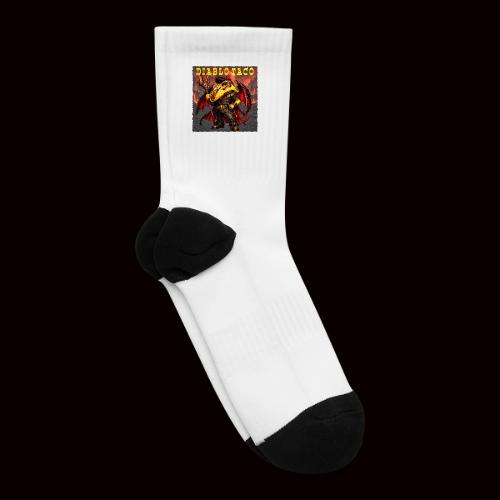 The Diablo Taco Spicy Demon Character - Tennis Socks