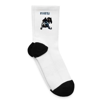 Not So Fast Fella Snowbear Ride - Tennis Socks - white - Right