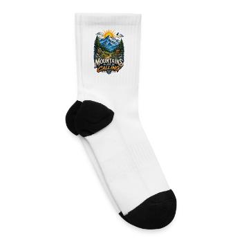 Mountains Are Calling Adventure Tee - Tennis Socks - white - Right