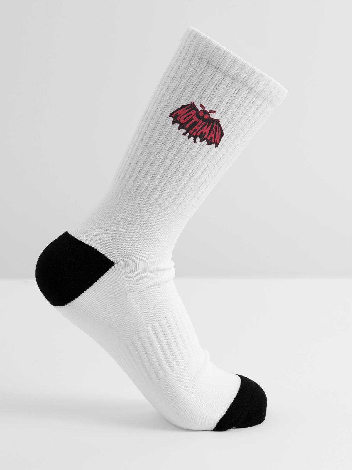 Mothman Crimson Flight - Tennis Socks - white - Right