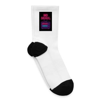 No Signal Retro Neon - Tennis Socks - white - Right