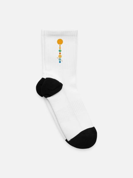 solar system - Tennis Socks - white