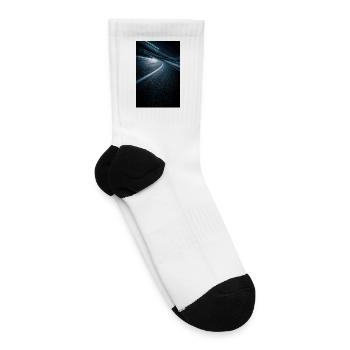 Night Track Blur Neon Blue - Tennis Socks - white - Right