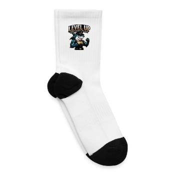 Level Up Birthday Beast - Tennis Socks - white - Right