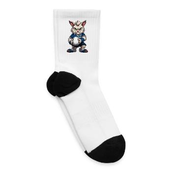Rugby Cat - Tennis Socks - white - Right
