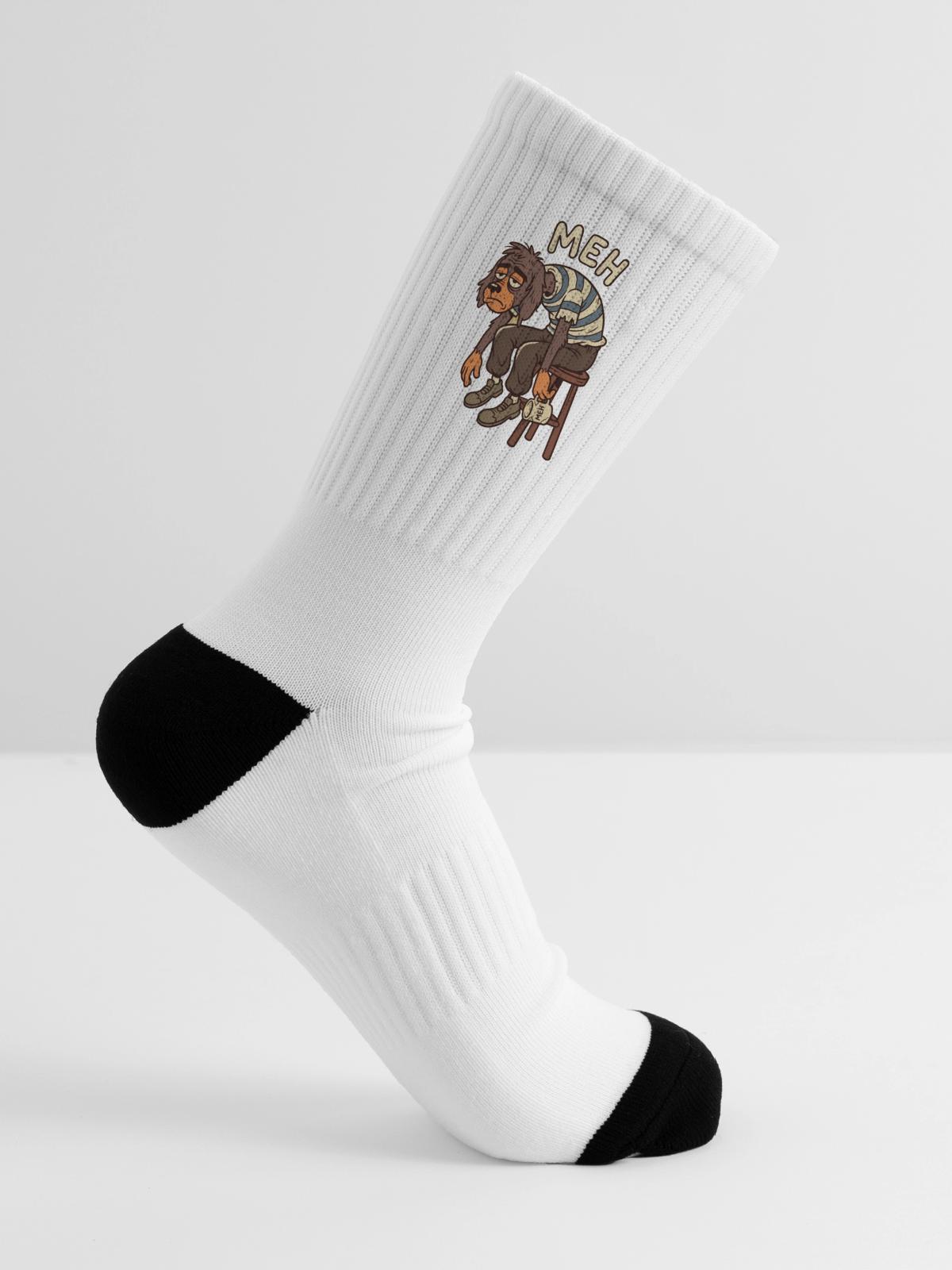 Meh Dog Striped Sweater - Tennis Socks - white - Right