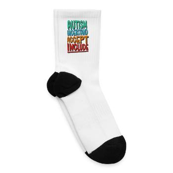 Autism Understand accept Include autism awaren day - Tennis Socks - white - Right
