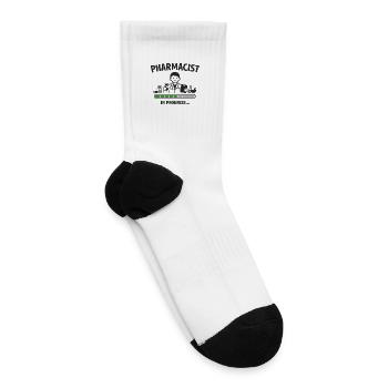 Pharmacist in Progress Illustration - Tennis Socks - white - Right