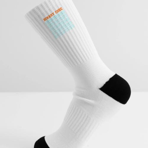 Say Hello in Binary code - Tennis Socks