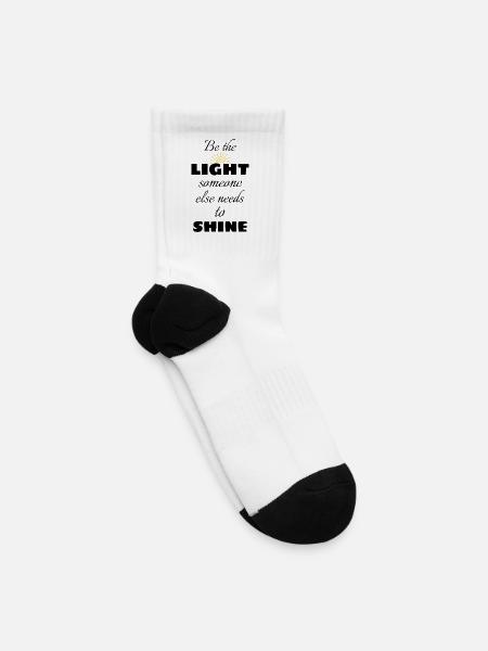 Be the Light - Tennis Socks - white