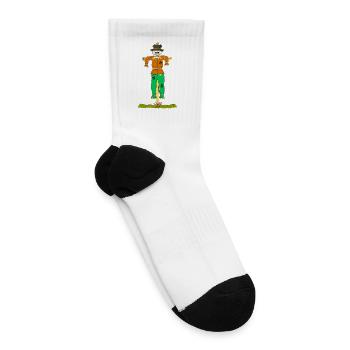 Harvest Scarecrow Patchwork - Tennis Socks - white - Right