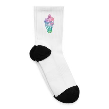 Neon Mushrooms - Tennis Socks - white - Right