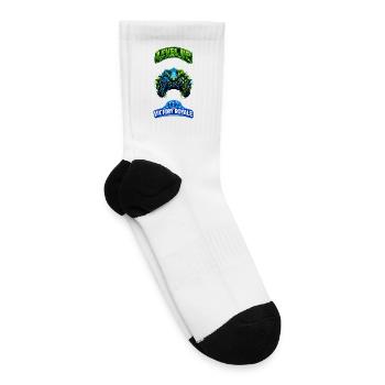 Level Up Victory Royale Gamer - Tennis Socks - white - Right