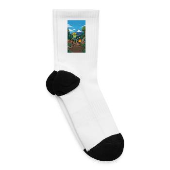 Frog Camper by Alpine Campfire - Tennis Socks - white - Right