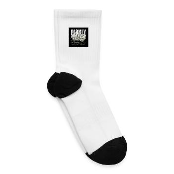 Money Can Buy Happiness Cash Collage - Tennis Socks - white - Right