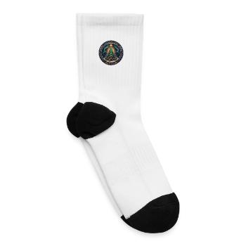 Christmas Spirit Tree Badge - Tennis Socks - white - Right