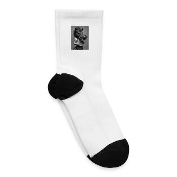 razorback warrior - Tennis Socks - white - Right