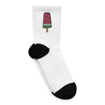 Playful Watermelon Frozen pop - Tennis Socks - white - Right