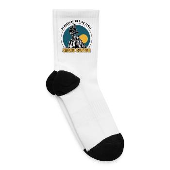 Cool Adventure Trip And Sport Traveling - Tennis Socks - white - Right