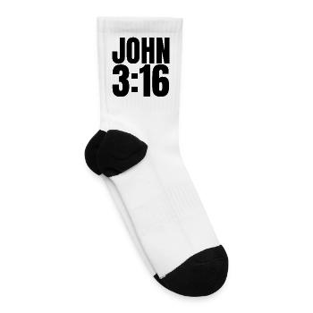 John 3:16 Christian Believer Church John 3:16 - Tennis Socks - white - Right