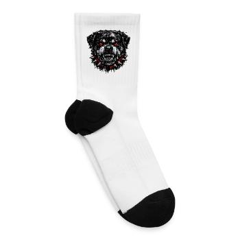 Hellhound Core Spiked Collar - Tennis Socks - white - Right