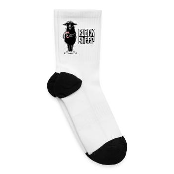 Black Sheep Graffiti Streetwear Sheep - Tennis Socks - white - Right