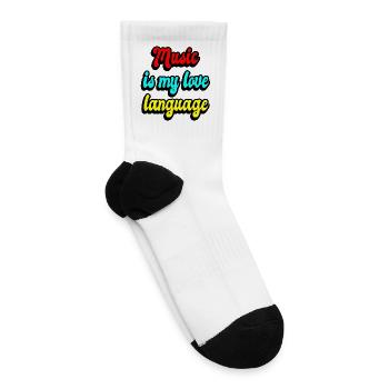 Music is my love language - Tennis Socks - white - Right