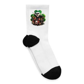 Baby Seal Drummer Rock - Tennis Socks - white - Right